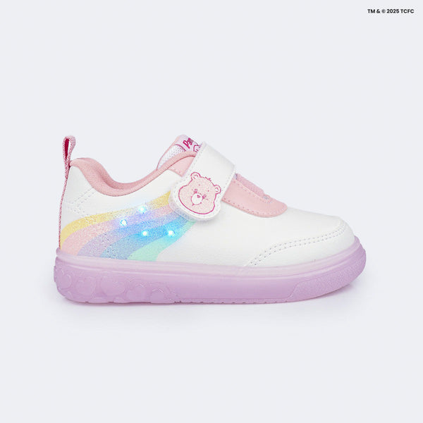 Tênis de Led Infantil Pampili Sneaker Luz Ursinhos Carinhosos Rosa