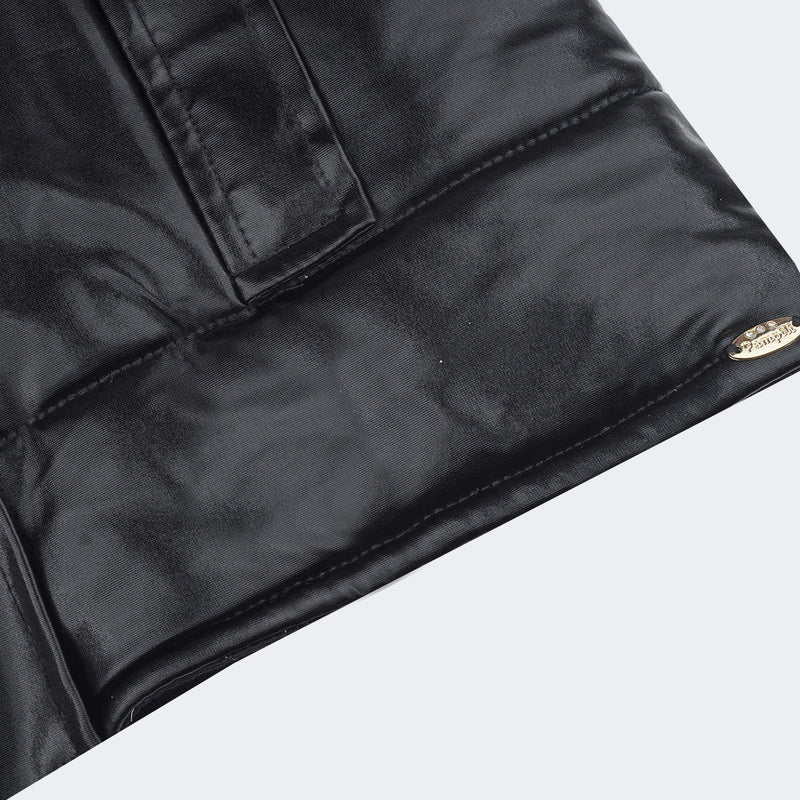Colete Infantil Feminino Pampili Puffer Preto