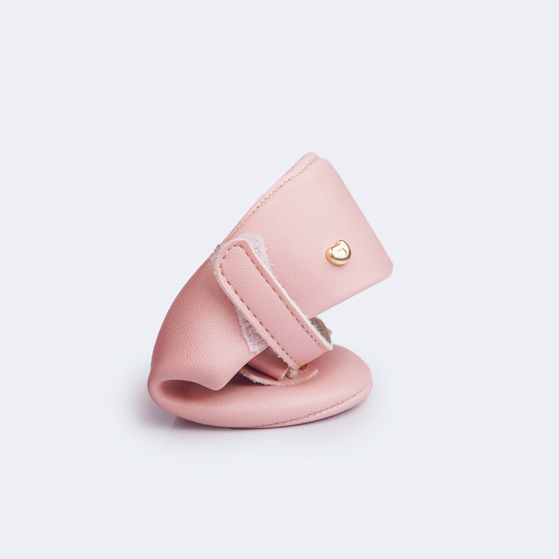 Sapato de Bebê Nina Laço Rosa Claro - Vem Com Faixa de Cabelo!