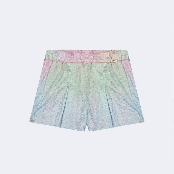 Short Infantil Pampili Evasê Candy Tie Dye