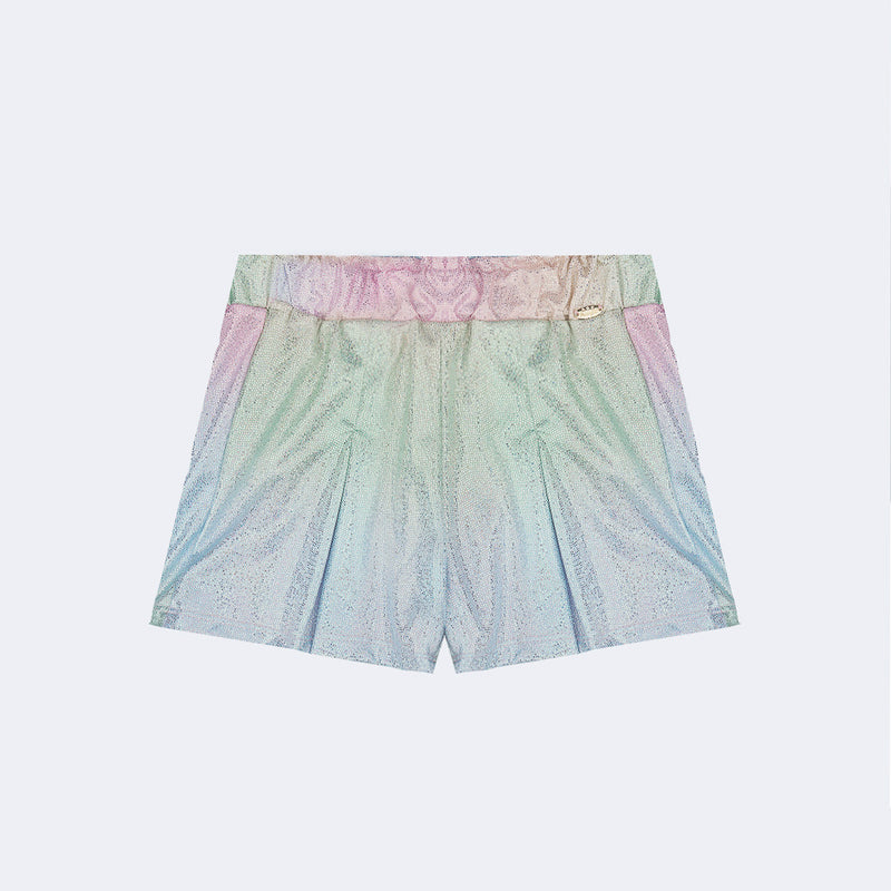 Short Infantil Pampili Evasê Candy Tie Dye
