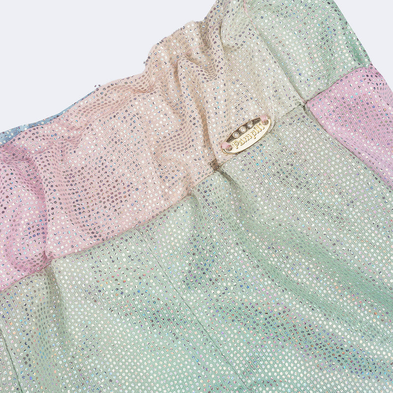 Short Infantil Pampili Evasê Candy Tie Dye