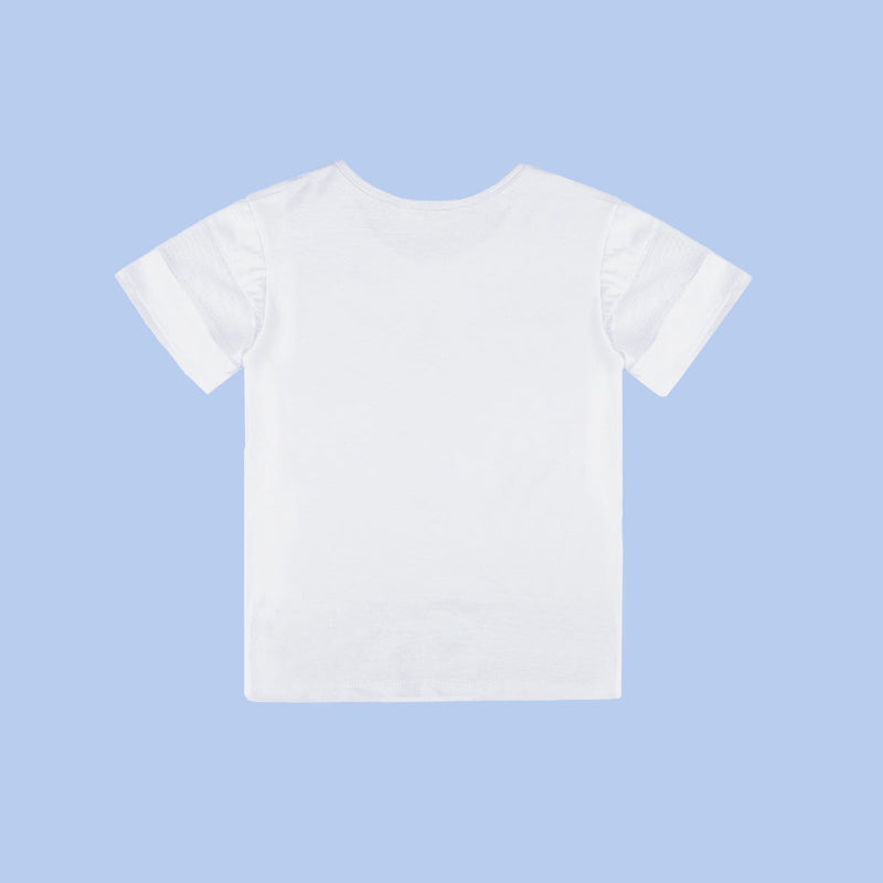 Camiseta Infantil Pampili Good Vibes Branca