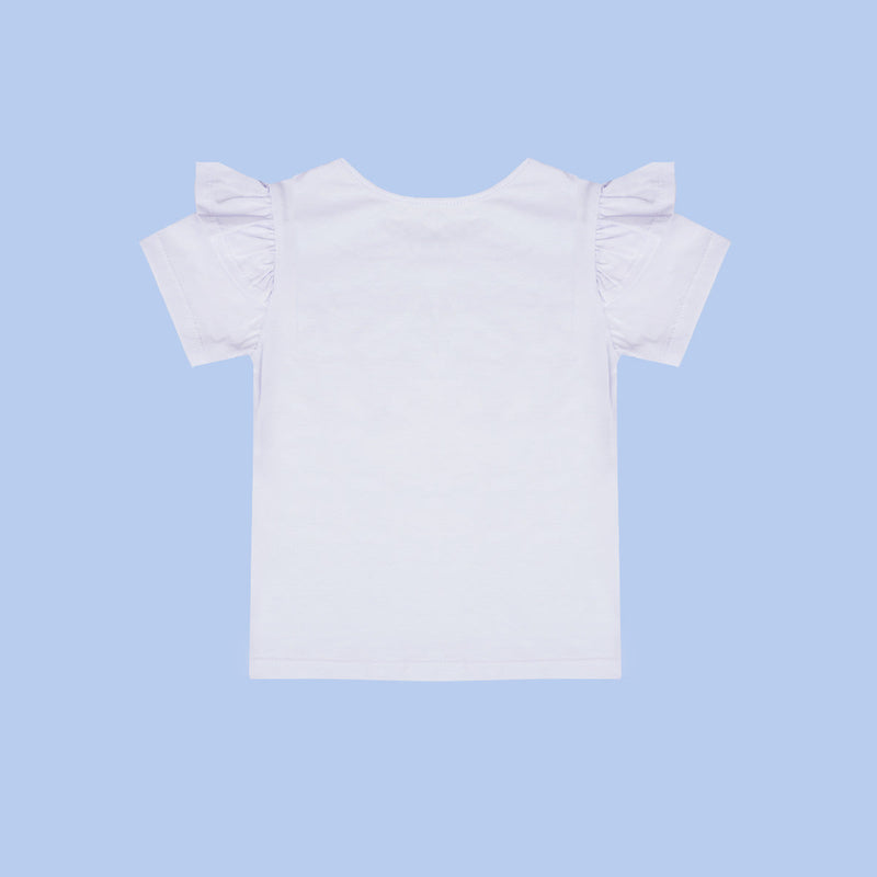 Camiseta Infantil Pampili com Strass Branca