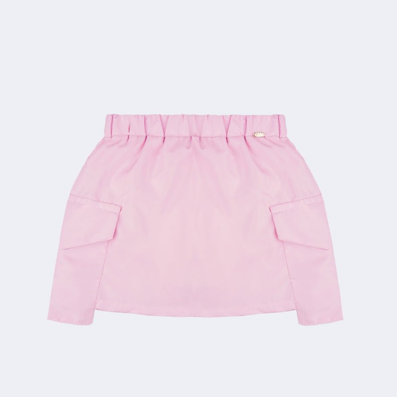 Saia Infantil Pampili Cargo Rosa Claro