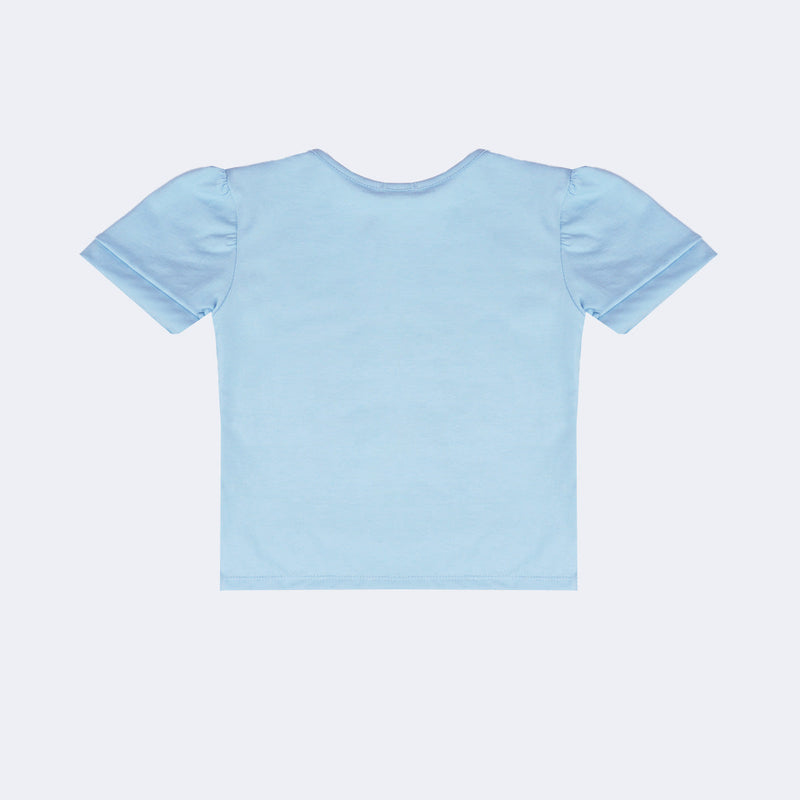 Camiseta Infantil Pampili com Borboleta Azul Claro