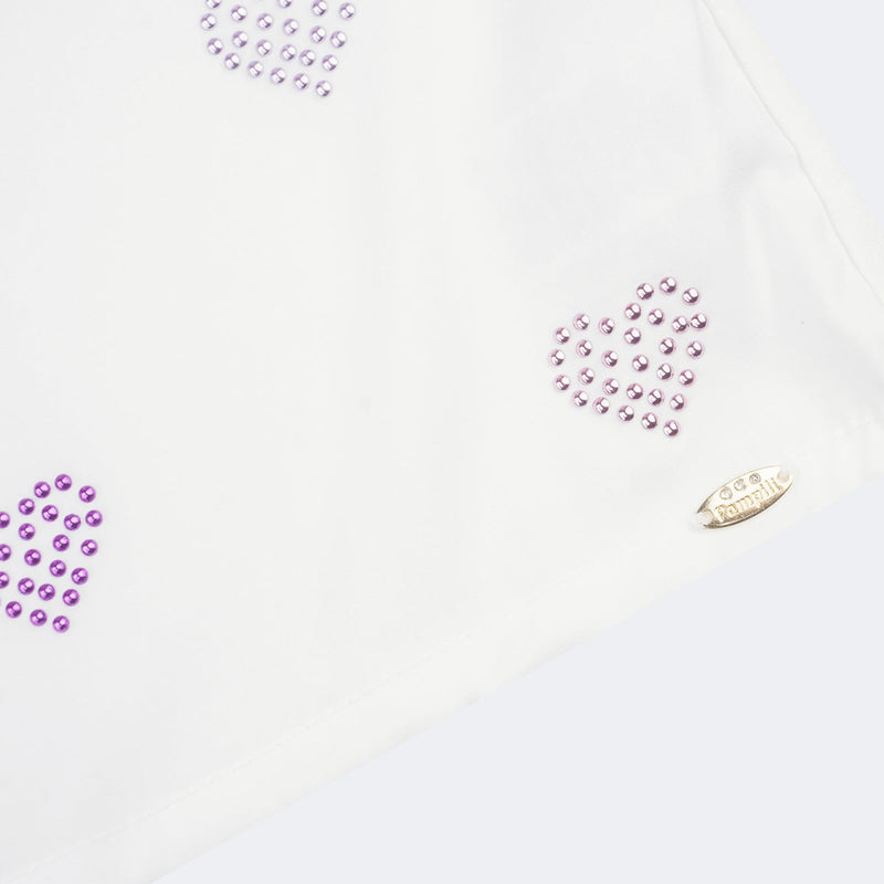Camiseta Infantil Pampili com Mini Corações Pampili