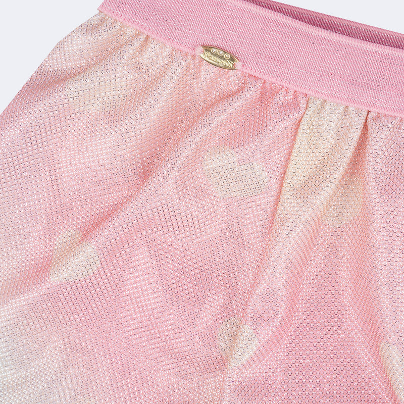 Short Saia Infantil Pampili Tie Dye Rosa