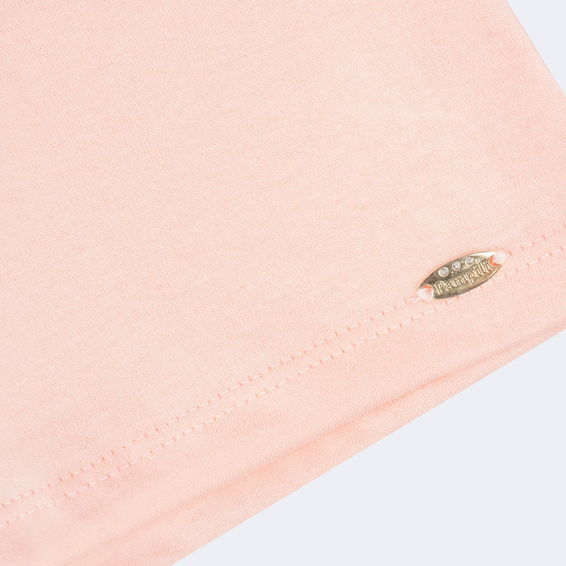 Camiseta Infantil Pampili com Borboleta Pêssego