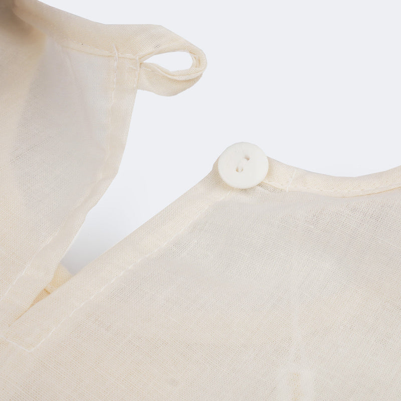 Blusa Infantil Pampili com Laços e Babados Pêssego