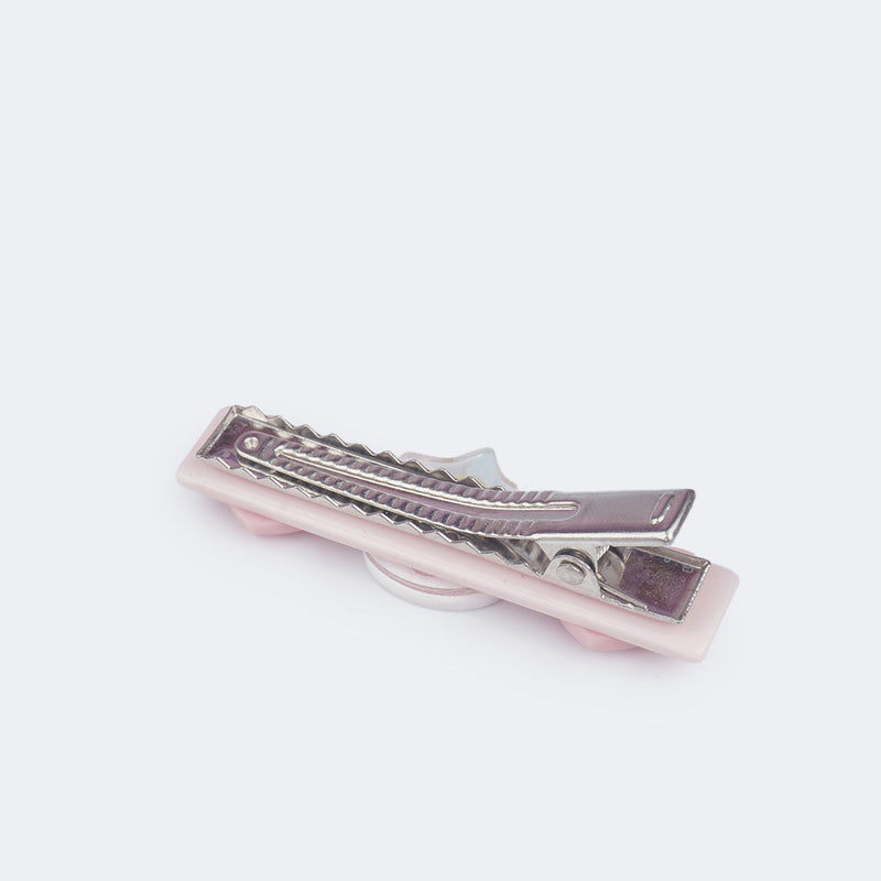 Presilha de Cabelo Infantil Unicórnio Rosa Claro
