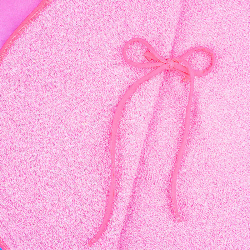 Roupão de Banho Infantil com Capuz Pampili Degradê Pink