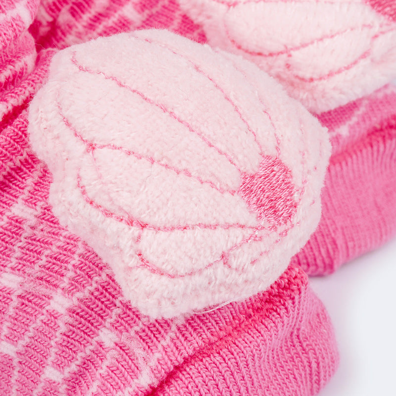 Meia Sapatinho de Bebê Sereia Rosa