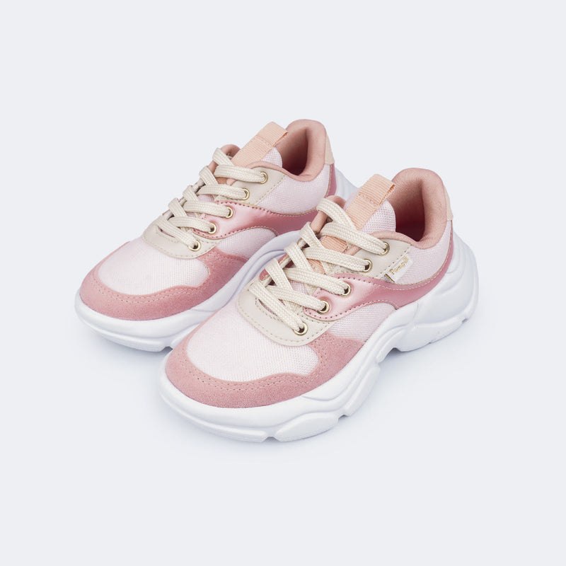 Tênis Infantil Feminino Winnie Rosa Cream