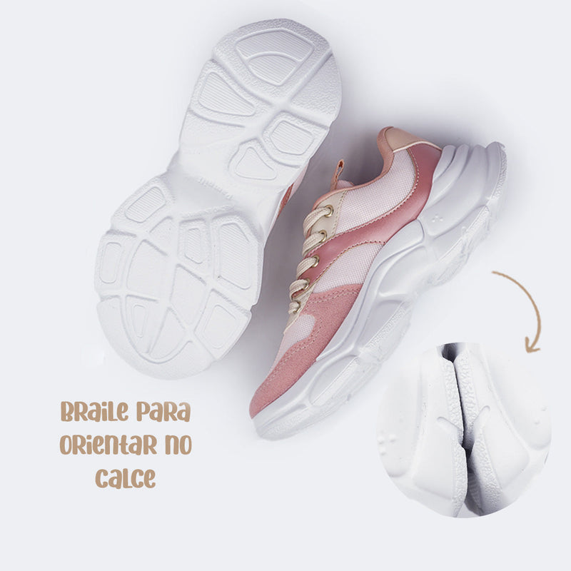 Tênis Infantil Feminino Winnie Rosa Cream