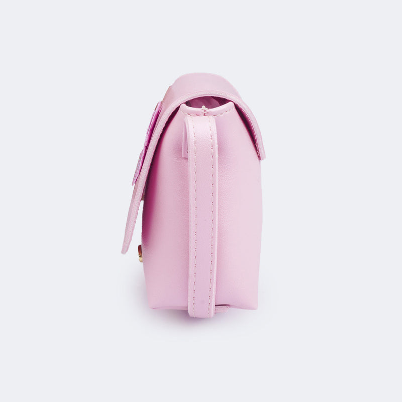 Bolsa Tiracolo Infantil Pampili com Mini Borboletas Rosa
