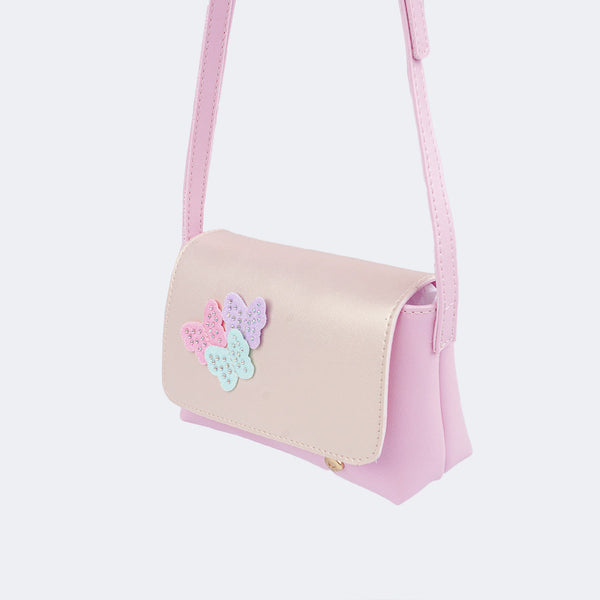 Bolsa Tiracolo Infantil Pampili com Mini Borboletas Colorida