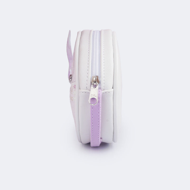 Bolsas de Led Infantil Feminina com Cauda de Sereia Branca