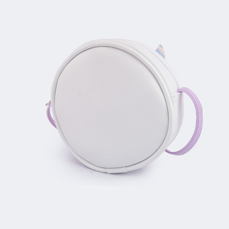 Bolsas de Led Infantil Feminina com Cauda de Sereia Branca