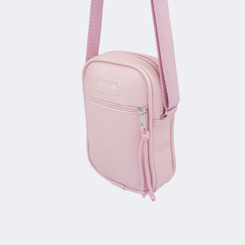 Bolsa Tiracolo Infantil Pampili com Bolsinho Frontal Rosa