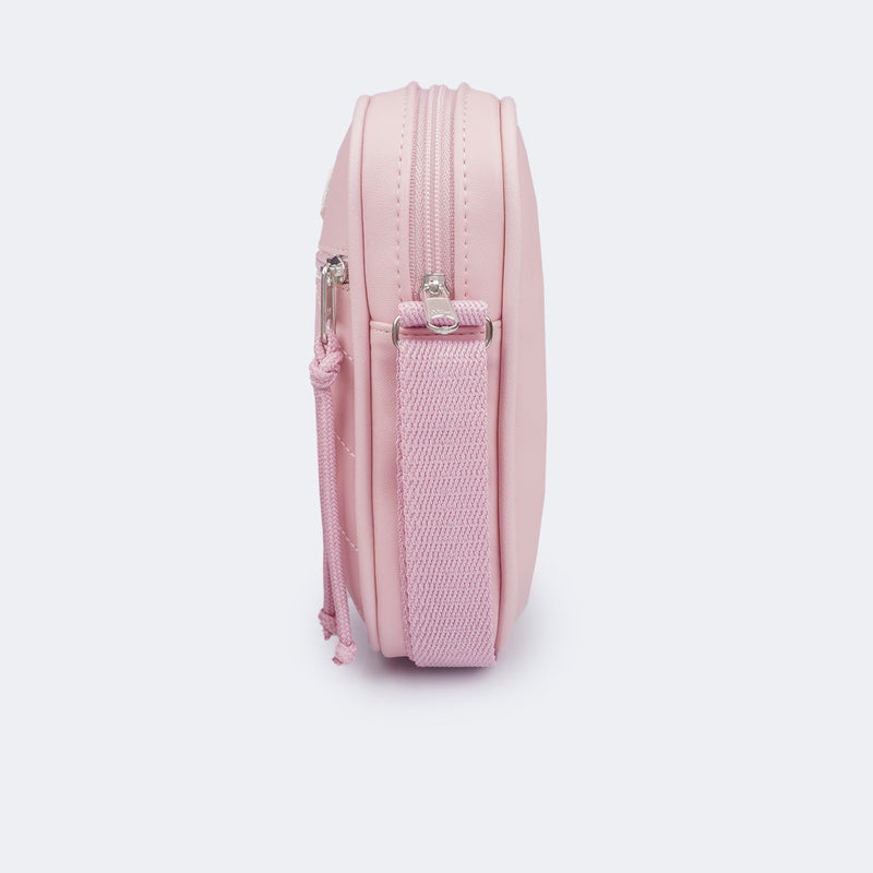 Bolsa Tiracolo Infantil Pampili com Bolsinho Frontal Rosa