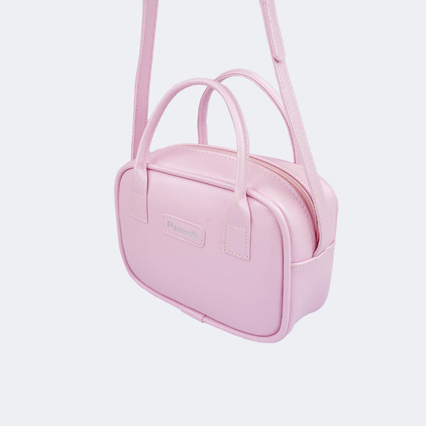 Bolsa Tiracolo Infantil Pampili Alça Dupla Rosa