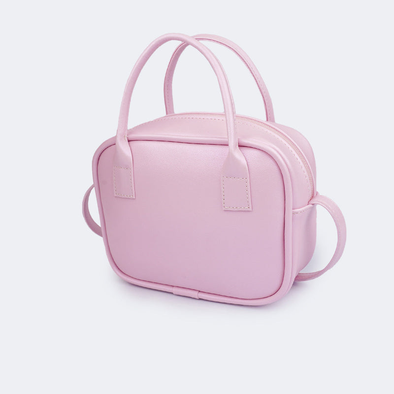 Bolsa Tiracolo Infantil Pampili Alça Dupla Rosa
