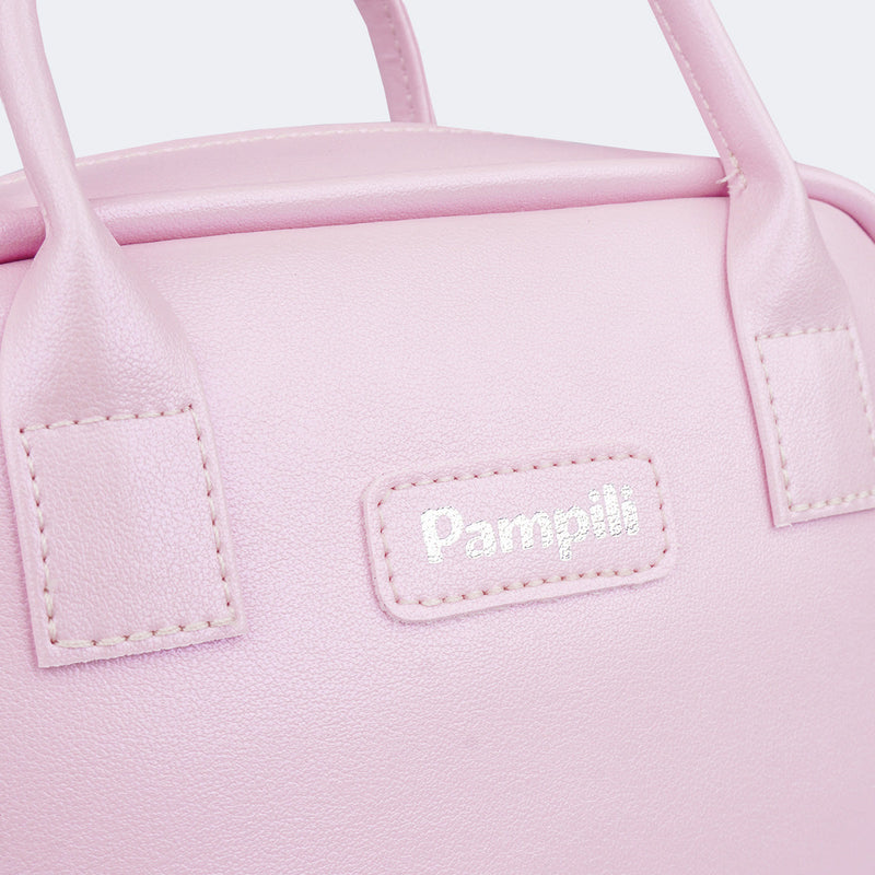 Bolsa Tiracolo Infantil Pampili Alça Dupla Rosa