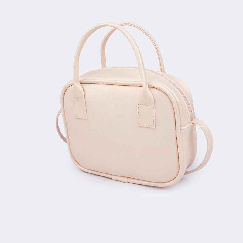 Bolsa Tiracolo Infantil Pampili Alça Dupla Pêssego
