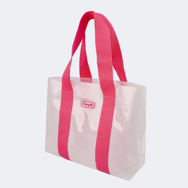 Bolsa de Praia Infantil Pampili Perolada Rosa Neon
