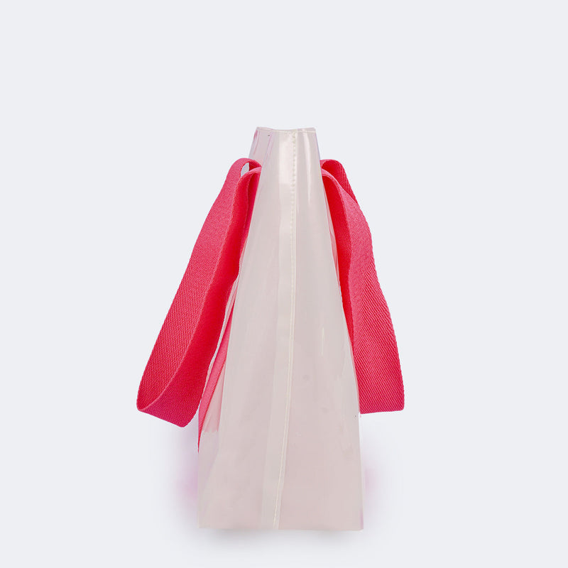 Bolsa de Praia Infantil Pampili Perolada Rosa Neon