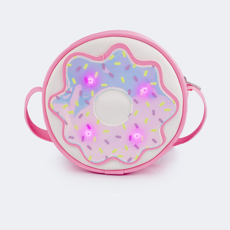 Bolsa de Led Infantil Feminina Docinho Rosa Flúor