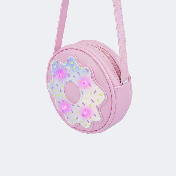 Bolsa de Led Infantil Feminina Docinho Rosa Claro