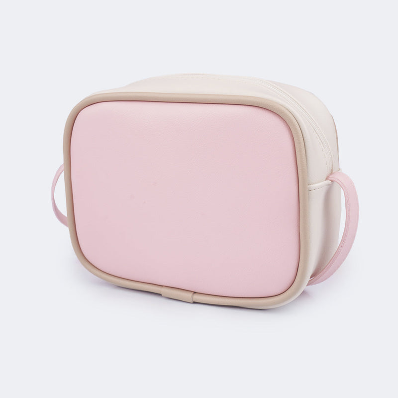 Bolsa Feminina com Chaveiro de Gatinho Rosa
