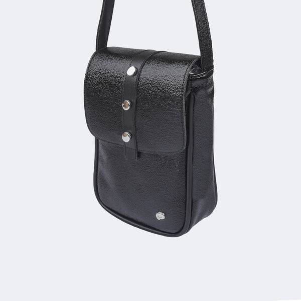 Bolsa Infantil Pampili Tiracolo Texturizada Preta