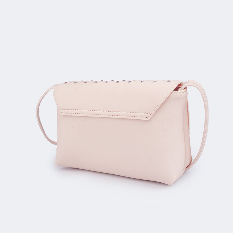 Bolsa Tiracolo Infantil Pampili com Strass Pêssego