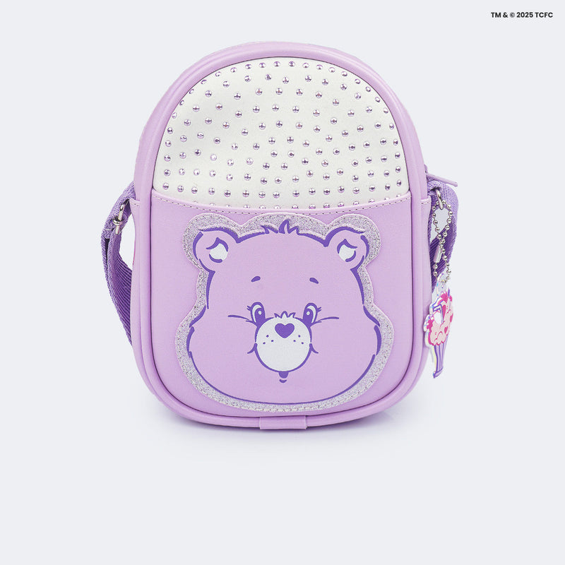 Bolsa Tiracolo Infantil Pampili Ursinhos Carinhosos Lilás