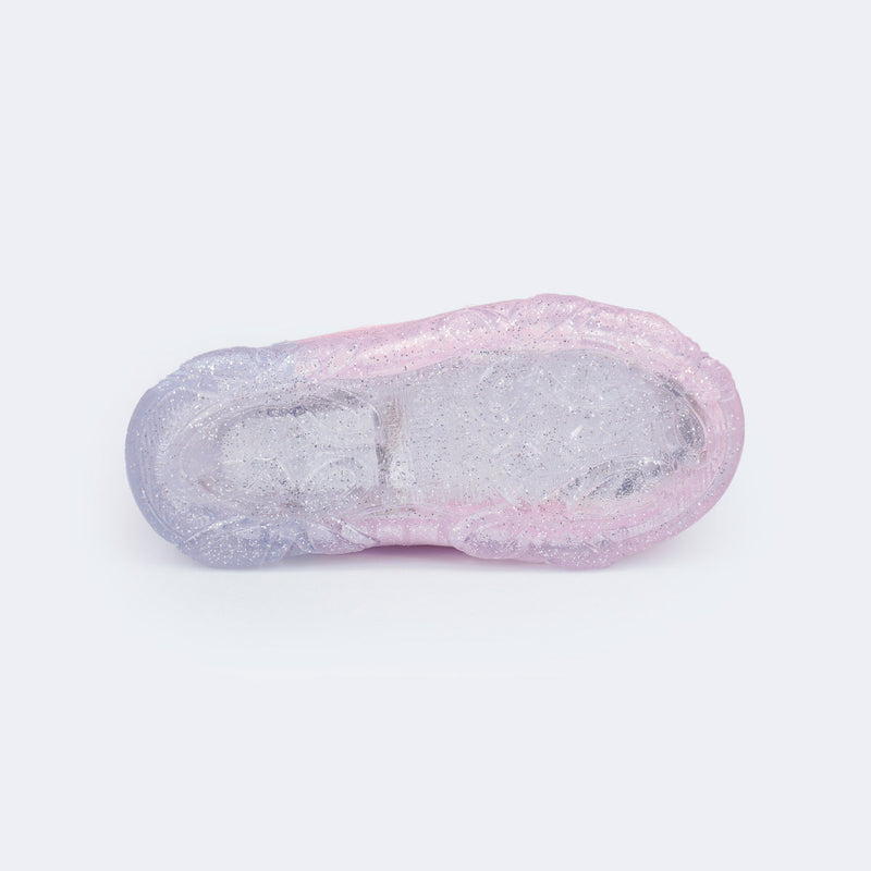 Tênis de Led Infantil Liz Luz Cauda de Sereia Colorido