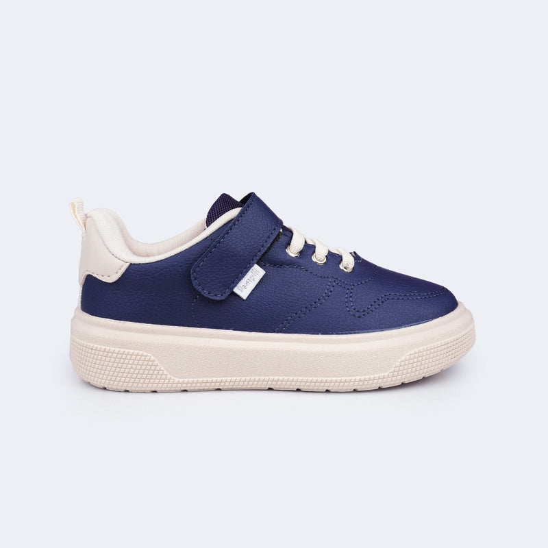 Tênis Infantil Feminino XP24 Costura Azul Marinho