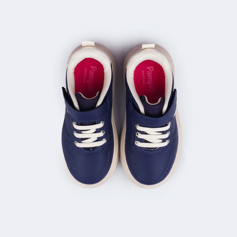 Tênis Infantil Feminino XP24 Costura Azul Marinho