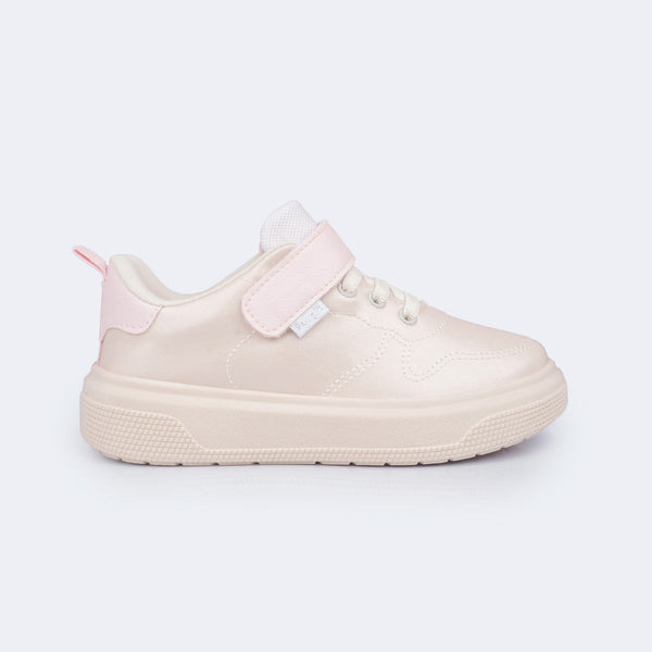 Tênis Infantil Feminino XP24 Costura Perolado Rosa