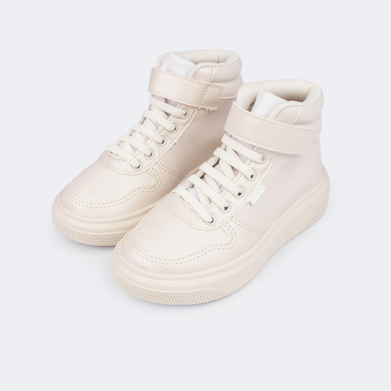 Tênis Infantil Feminino XP24 Cano Alto Nude