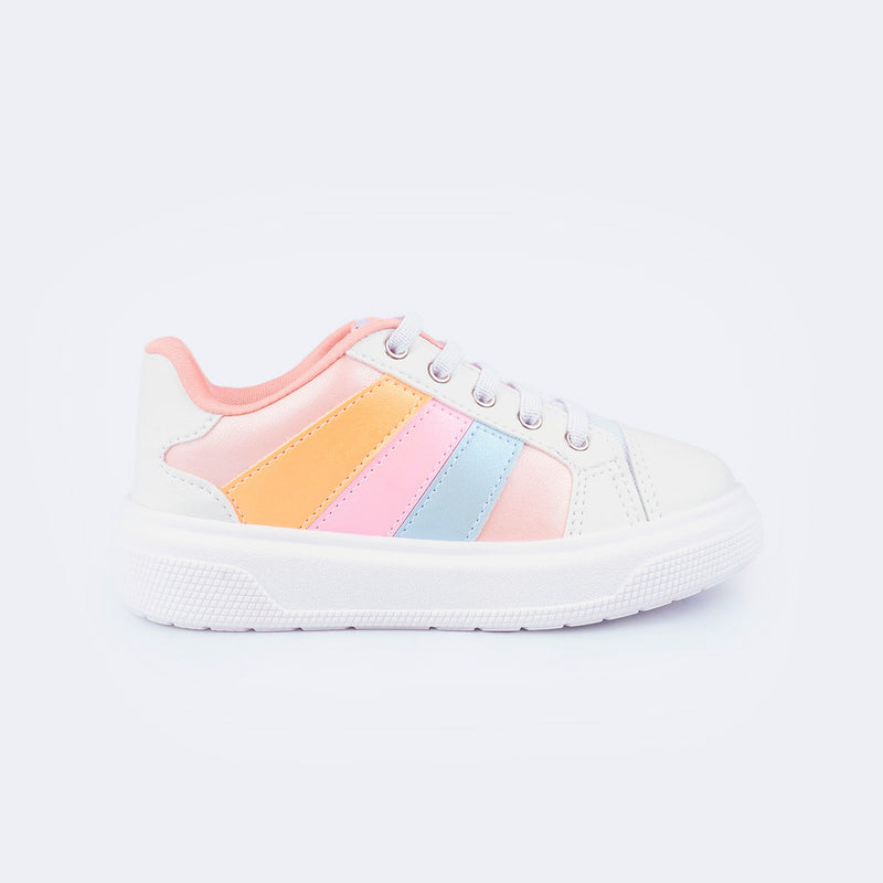 Tênis Infantil Pampili XP 24 Listrado Candy Color