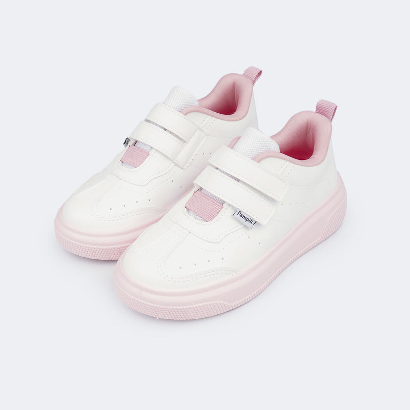 Tênis Infantil Feminino XP24 Rosa e Branco