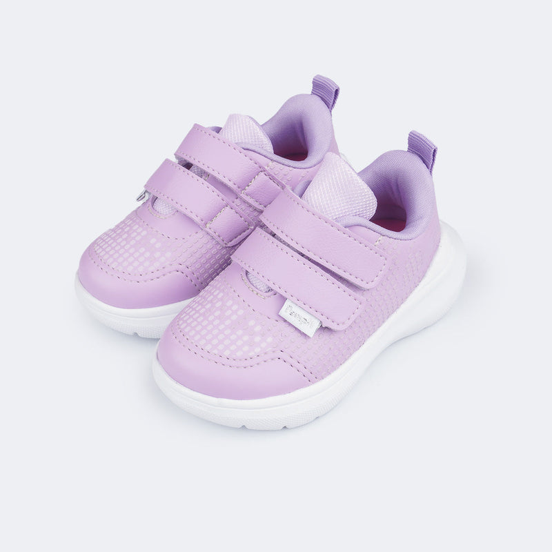 Tênis Infantil Feminino Sky Texturizado Lilás