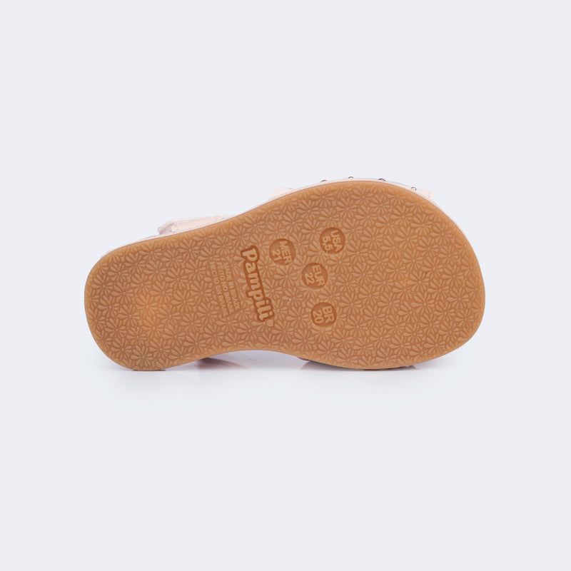 Sandália Infantil Espadrilhe Pampili Lala com Tachas Nude