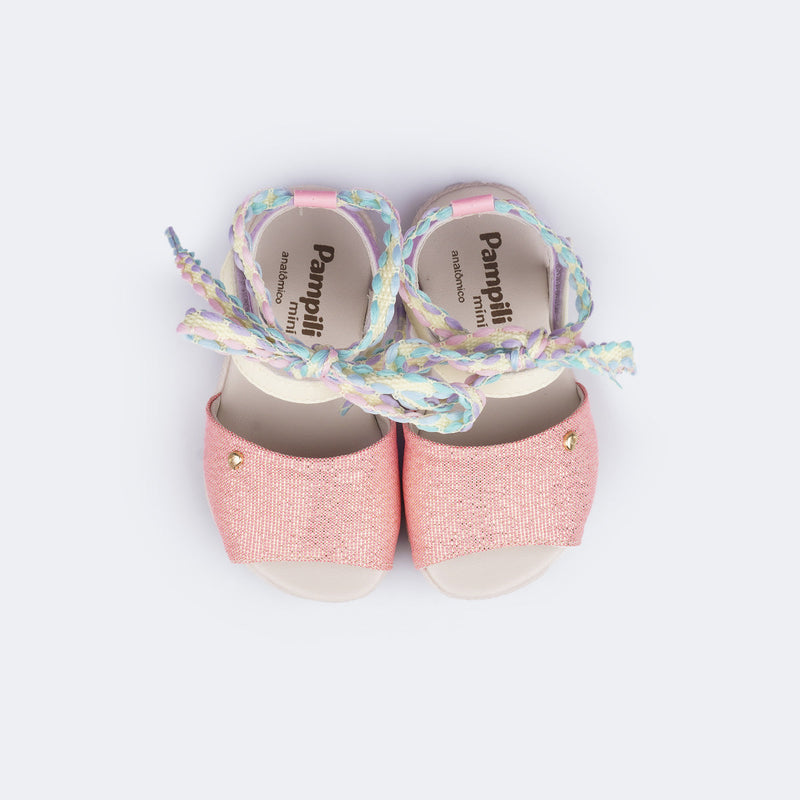 Sandália Infantil Espadrilhe Pampili Lala Colorida