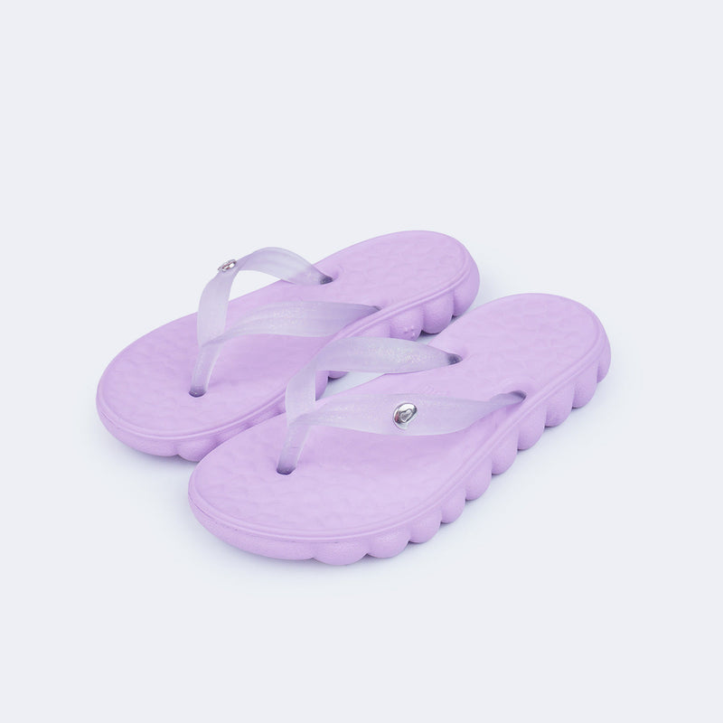 Chinelo Infantil Pampili Puffly Lilás