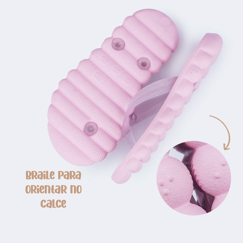 Chinelo Infantil Pampili Puffly Rosa