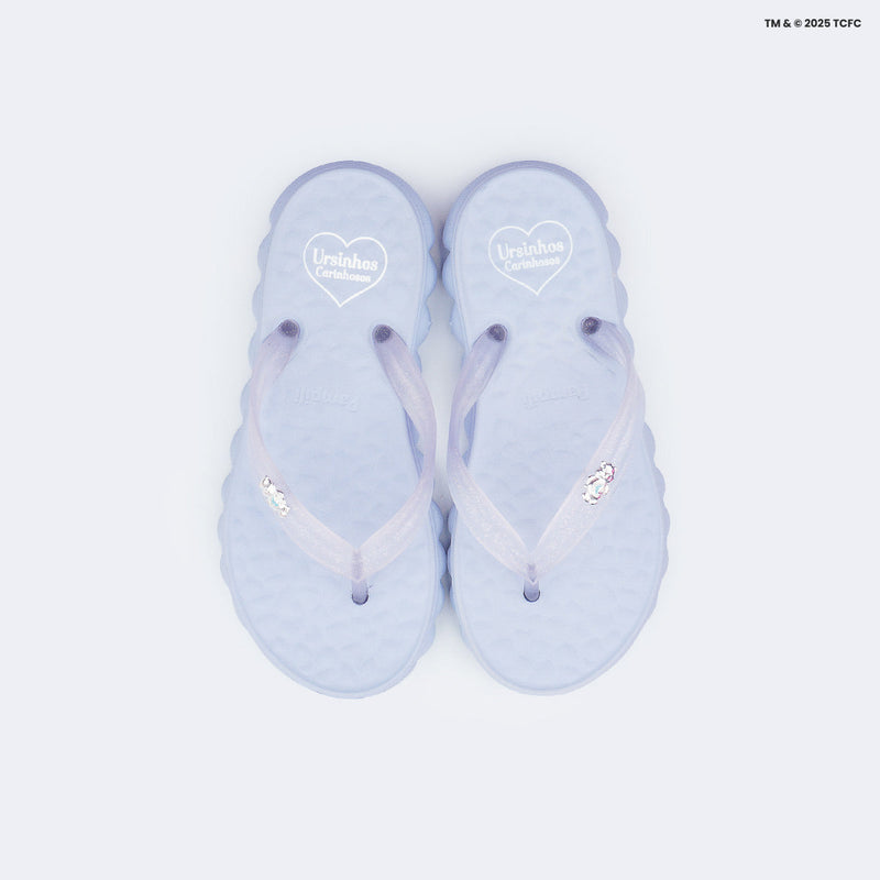 Chinelo Infantil Pampili Puffly Ursinhos Carinhosos Azul
